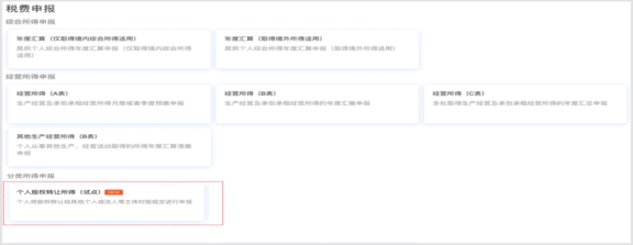 個(gè)人股權(quán)轉(zhuǎn)讓自行申報(bào)網(wǎng)上辦流程指引